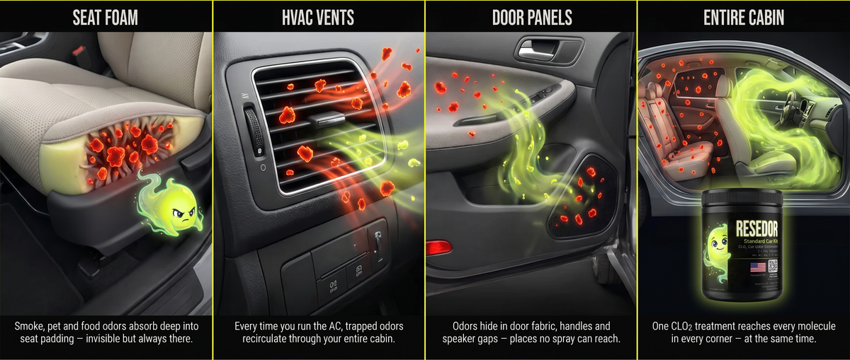 Car Odor Eliminator Kit | RESEDOR